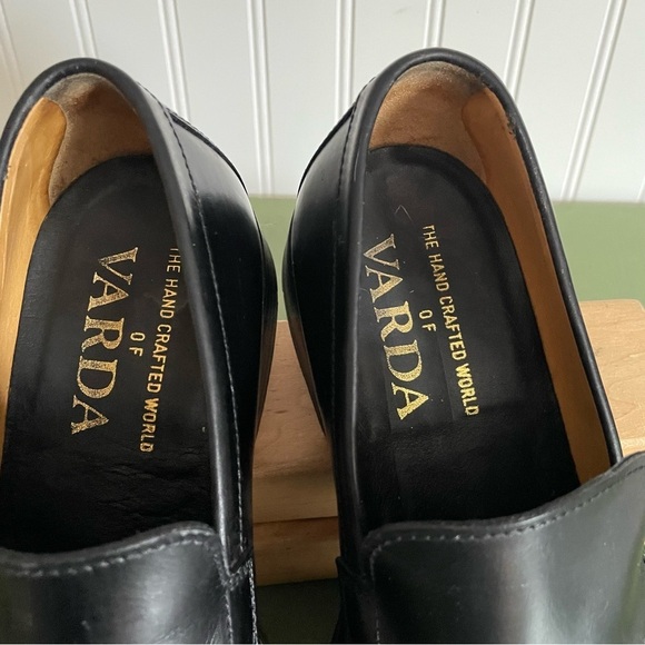 Varda NYC Unisex Luxury Hand Made Loafers in Black Leather *Italy* - Picture 4 of 15